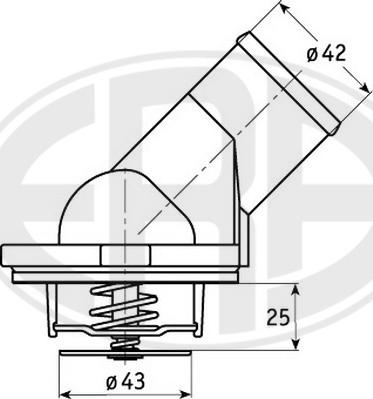 ERA 350354 - Coolant thermostat / housing car-mod.net
