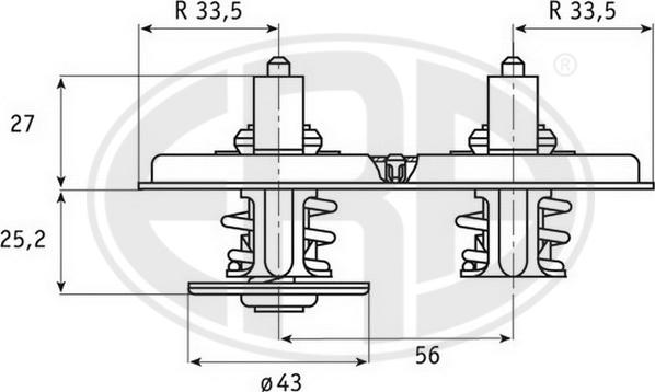 ERA 350296 - Coolant thermostat / housing car-mod.net