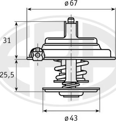 ERA 350230 - Coolant thermostat / housing car-mod.net