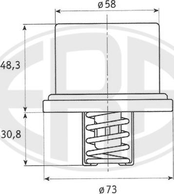 ERA 350206 - Coolant thermostat / housing car-mod.net