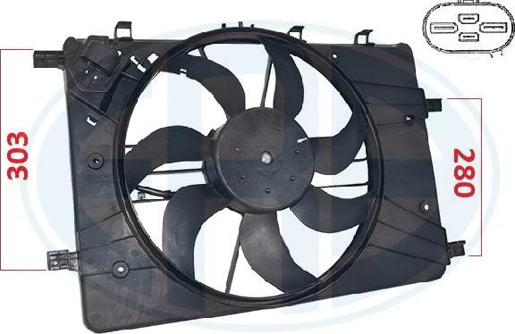 ERA 352098 - Fan, radiator car-mod.net