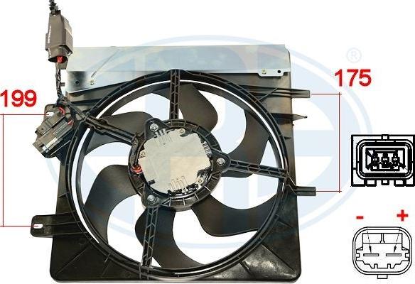 ERA 352055 - Fan, radiator car-mod.net