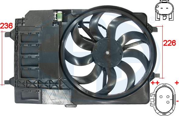 ERA 352015 - Fan, radiator car-mod.net