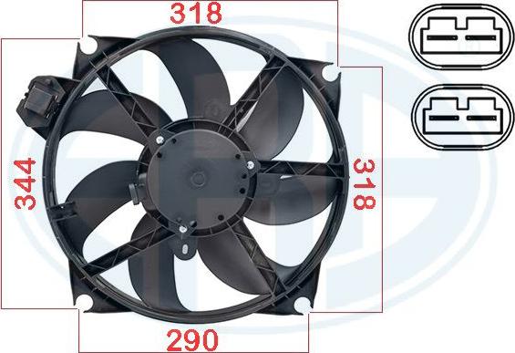 ERA 352084 - Fan, radiator car-mod.net