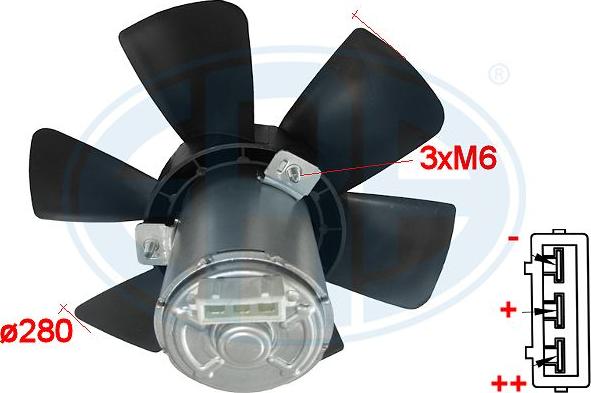 ERA 352021 - Fan, radiator car-mod.net