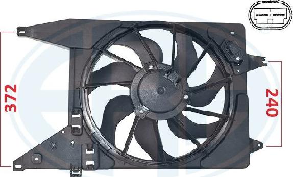 ERA 352103 - Fan, radiator car-mod.net