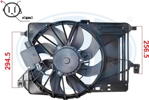ERA 352139 - Fan, radiator car-mod.net