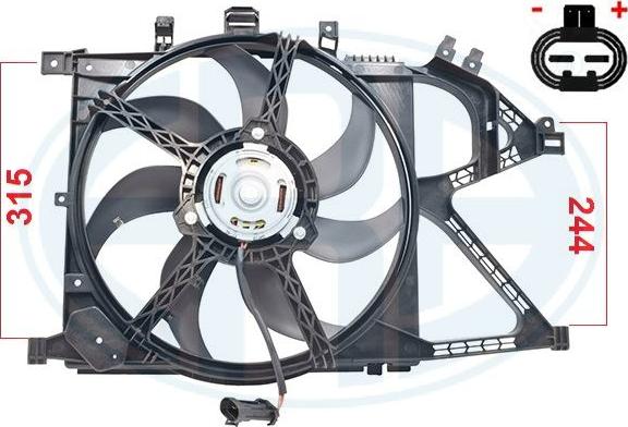 ERA 352128 - Fan, radiator car-mod.net