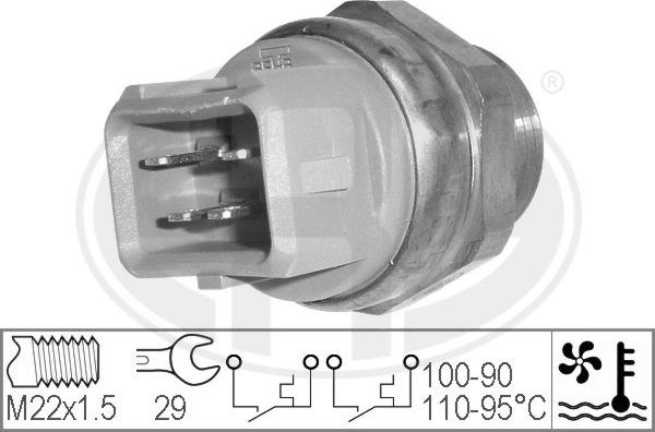 ERA 330211 - Temperature Switch, radiator / air conditioner fan car-mod.net