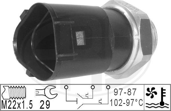 ERA 330230 - Temperature Switch, radiator / air conditioner fan car-mod.net