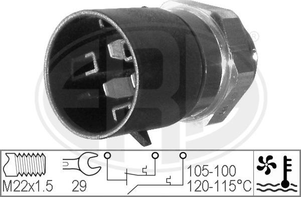 ERA 330220 - Temperature Switch, radiator / air conditioner fan car-mod.net