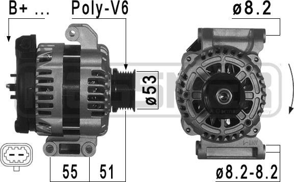 ERA 209011 - Alternator car-mod.net