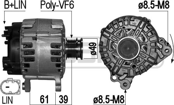 ERA 209276 - Alternator car-mod.net