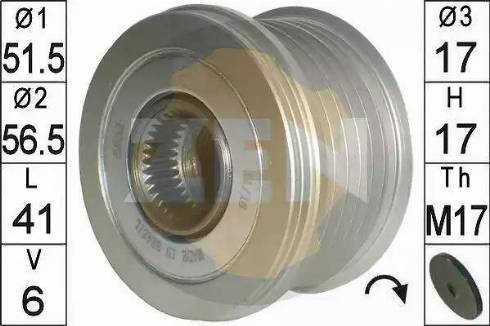 ERA 219195 - Pulley, alternator, freewheel clutch car-mod.net