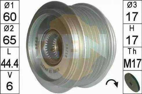 ERA 219189 - Pulley, alternator, freewheel clutch car-mod.net