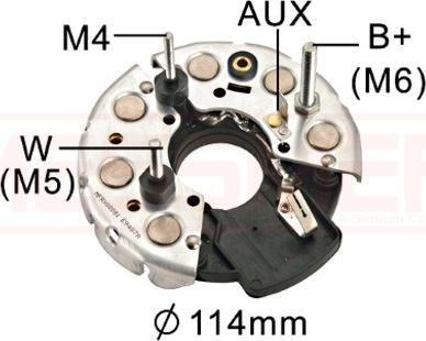 ERA 215321 - Rectifier, alternator car-mod.net