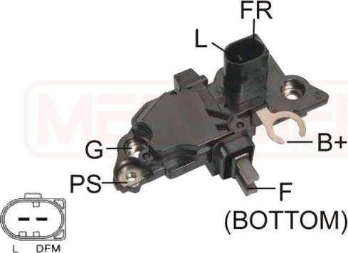 ERA 215 231 - Voltage regulator, alternator car-mod.net
