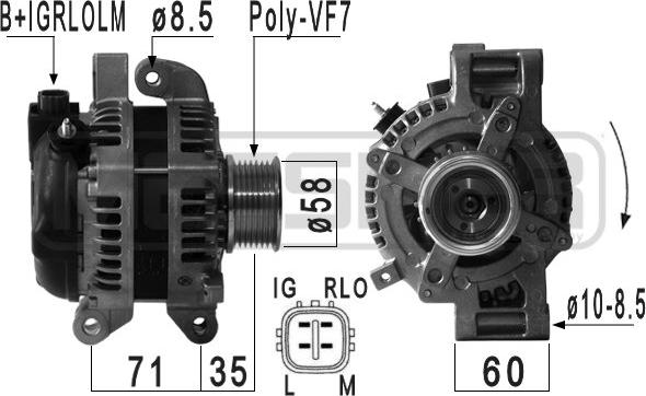 ERA 210934 - Alternator car-mod.net