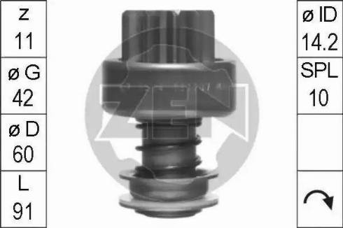 ERA 225670 - Bendix, starter pinion car-mod.net