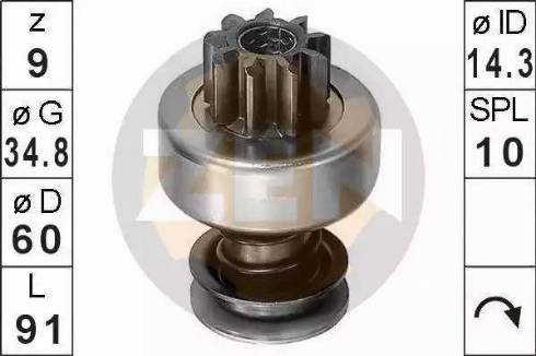 ERA 225150 - Bendix, starter pinion car-mod.net