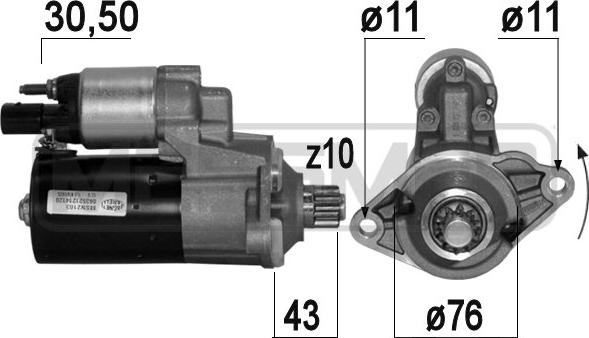 ERA 220665A - Starter car-mod.net
