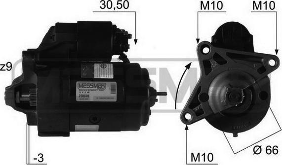 ERA 220070R - Starter car-mod.net