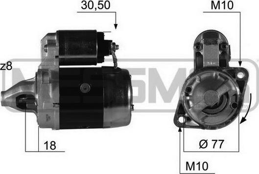 ERA 220382R - Starter car-mod.net