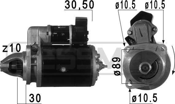 ERA 220739A - Starter car-mod.net