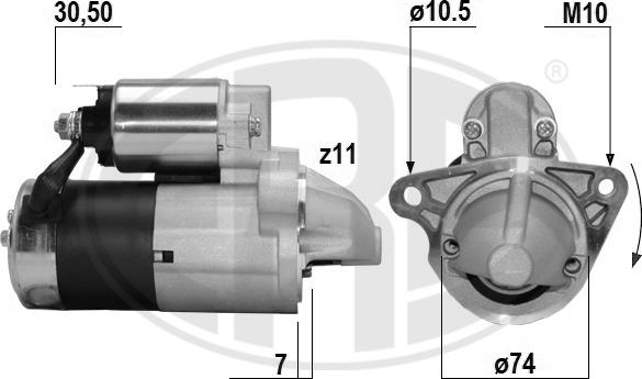 ERA 221060A - Starter car-mod.net