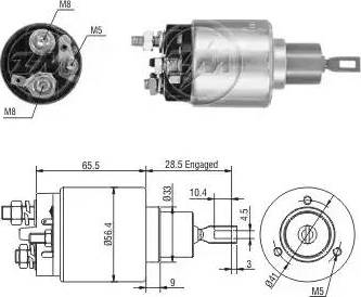 ERA 227393 - Solenoid Switch, starter car-mod.net
