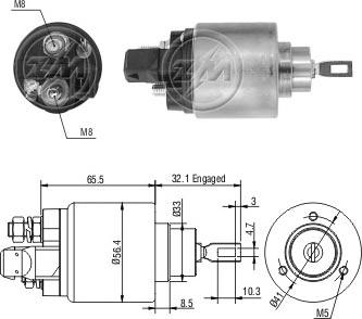 ERA ZM972 - Solenoid Switch, starter car-mod.net