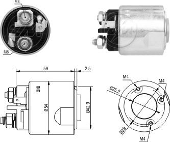 ERA ZM4491 - Solenoid Switch, starter car-mod.net
