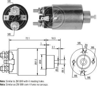 ERA ZM4699 - Solenoid Switch, starter car-mod.net