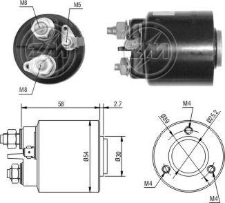 ERA ZM599 - Solenoid Switch, starter car-mod.net