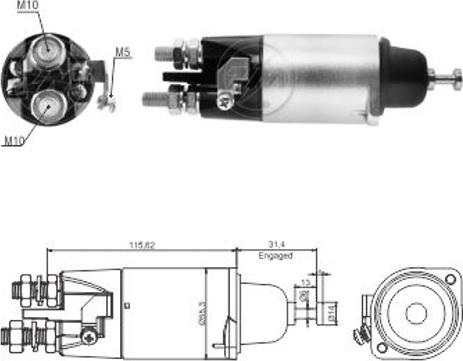 ERA ZM5898 - Solenoid Switch, starter car-mod.net
