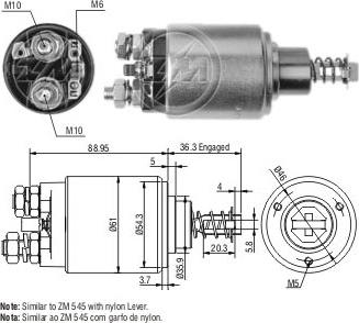 ERA ZM539 - Solenoid Switch, starter car-mod.net