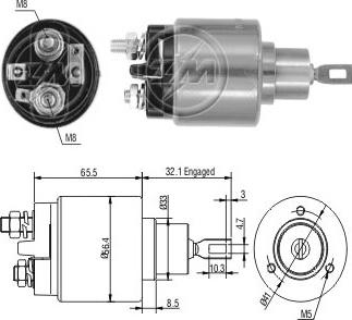 ERA ZM573 - Solenoid Switch, starter car-mod.net