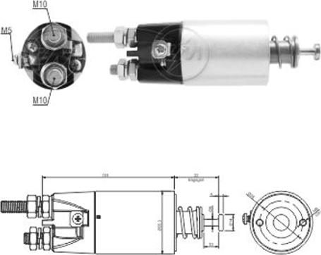 ERA ZM6897 - Solenoid Switch, starter car-mod.net