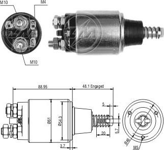 ERA ZM638 - Solenoid Switch, starter car-mod.net