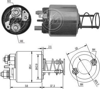 ERA ZM1594 - Solenoid Switch, starter car-mod.net