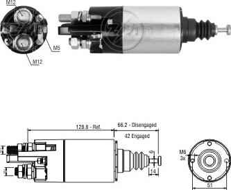 ERA ZM842 - Solenoid Switch, starter car-mod.net