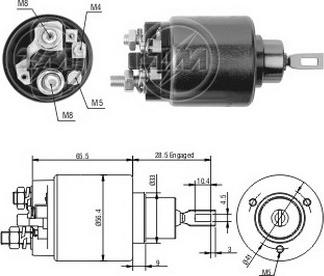 ERA ZM2571 - Solenoid Switch, starter car-mod.net