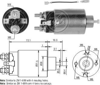 ERA ZM2699 - Solenoid Switch, starter car-mod.net