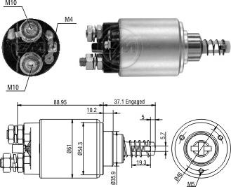 ERA ZM2639 - Solenoid Switch, starter car-mod.net