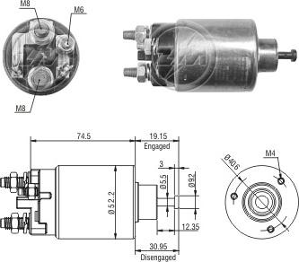 ERA ZM2860 - Solenoid Switch, starter car-mod.net