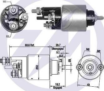 ERA ZM2708 - Solenoid Switch, starter car-mod.net