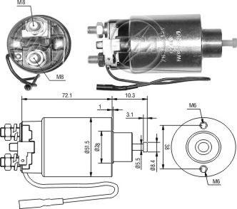 ERA ZM798 - Solenoid Switch, starter car-mod.net