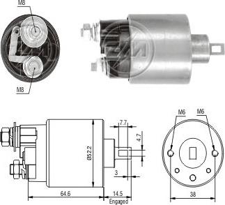 ERA ZM712 - Solenoid Switch, starter car-mod.net