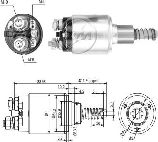 ERA ZM732 - Solenoid Switch, starter car-mod.net