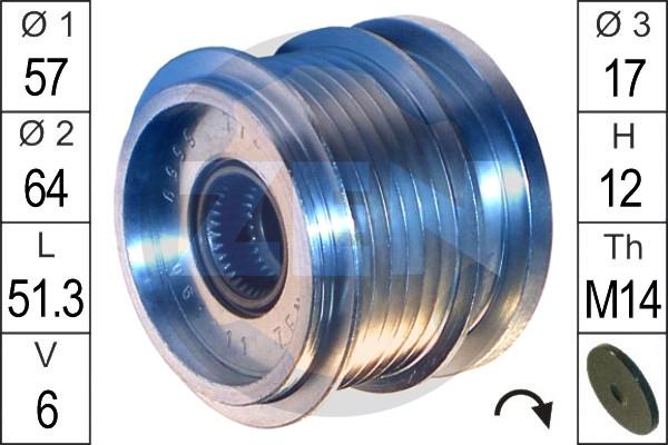 ERA ZN5559 - Pulley, alternator, freewheel clutch car-mod.net